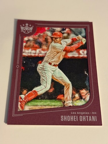 SHOHEI OHTANI 2019 PANINI DIAMOND KINGS PLUM FRAMED #124