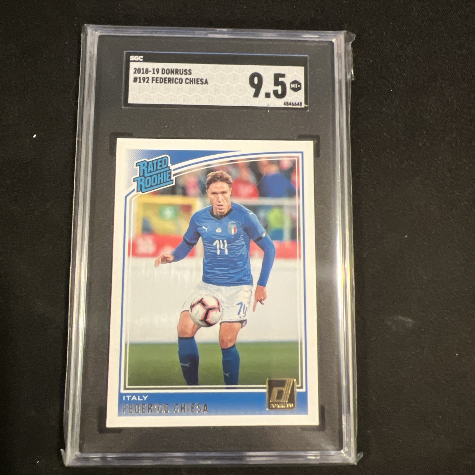 2018 Panini Donruss Federico Chiesa Italy #192 Rated Rookie SGC 9.5
