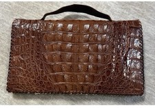 Vintage Real Alligator Bag Purse 1950's 60's Taxidermy Exotic