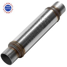 Muffler Flowmaster Flow FX Chambered 3.00 In Out Stainless Steel Moderate Sound
