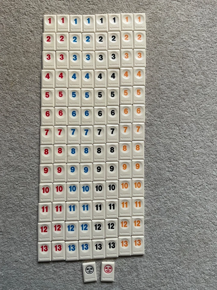 Rummikub - Tomy Classic Family Strategy Board Game  - 100% Complete - All Tiles - Image 2 of 4