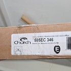 Church 585EC 346 Elongated Toilet Seat with Lid, Biscuit/Linen, Fittings — photo 3