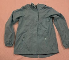 Champion Girls 10-12 Raincoat Green 100 Polyester MW Zip Hook/Loop Close Hooded