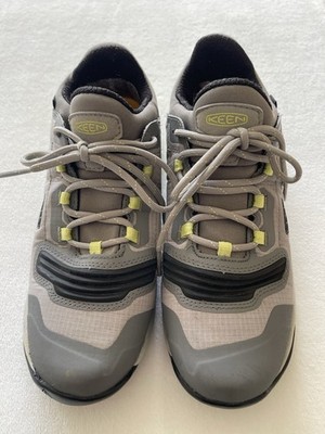 KEEN Tempo Flex Waterproof Trail Hiking Shoes Gray/Green Women's 7.5