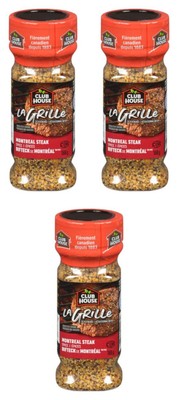 Club House La Grille Montreal Steak Spice 188g (3 Pack)