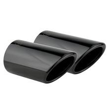 2 Auspuffblenden VW Golf 7 VII Variant Touran II Schwarz Auspuff Endrohr Blende