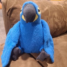 Wild Republic 7" Blue Hyacinth Macaw Parrot Bird Soft Plush Stuffed Animal Toy