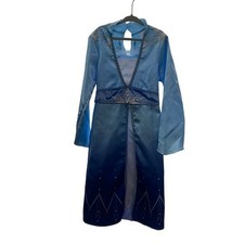 Disney Frozen 2 Elsa Dress Costume Fantasy Play Kids Size 4-6X Blue Sparkle