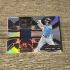 2024 Panini Select Baseball Silver Patch Adrian Santana Prizm Rookie Relic #SS 