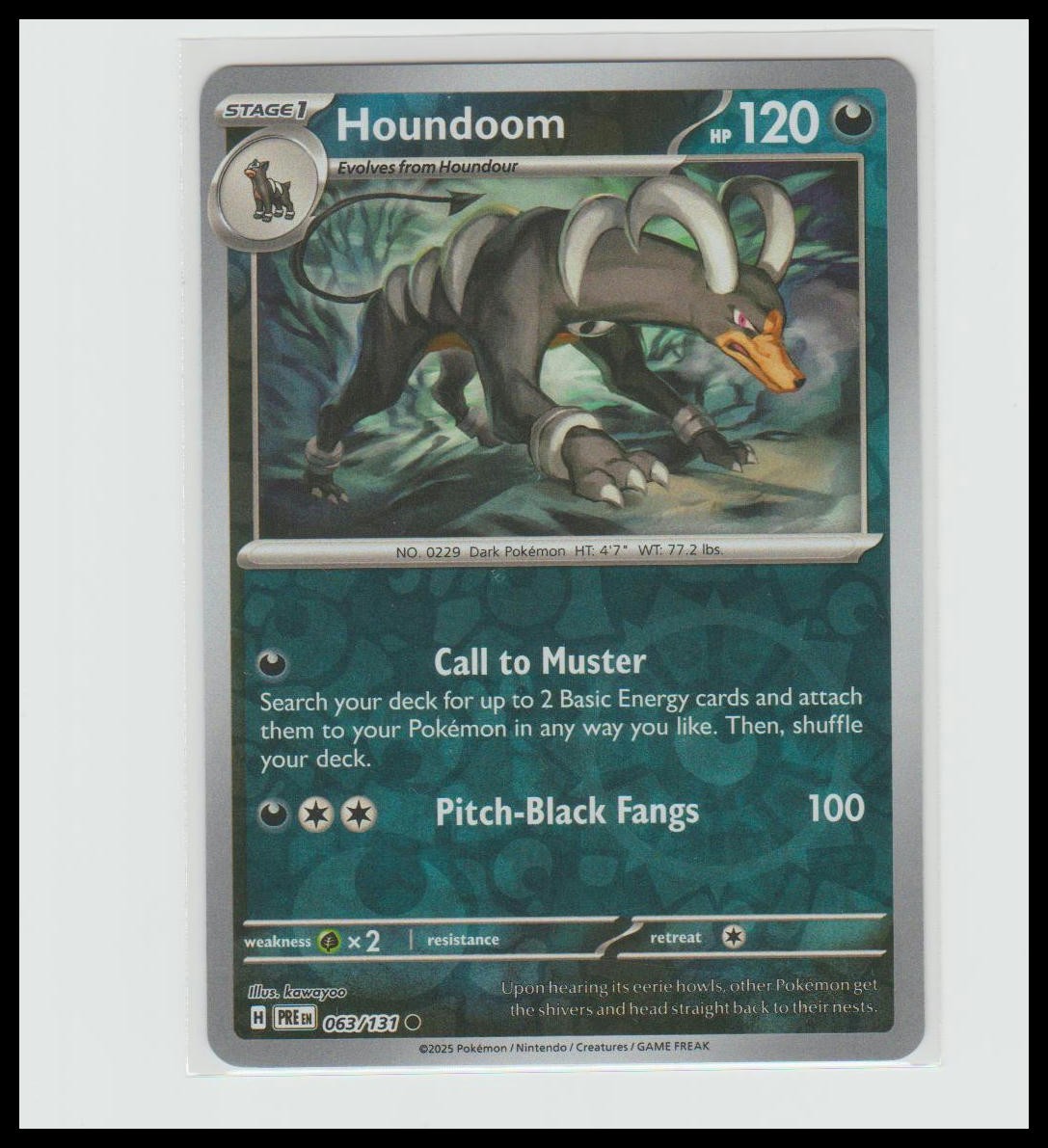 SV: Prismatic Evolutions #063/131 Houndoom Reverse Holo NM