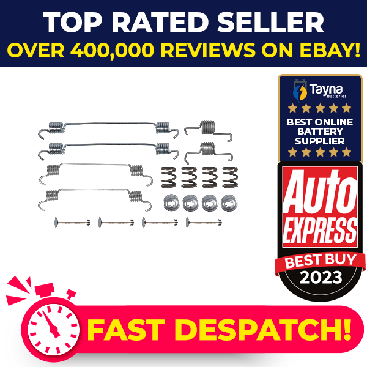 Brake Shoe Fitting Kit Rear ADBP410064 Blue Print BRKFITTINGKIT095 Quality New
