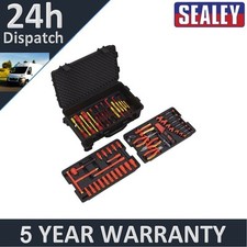 Image of Sealey Premier Insulated Tool Kit 3/8"Sq Drive 1000V 50pc VDE Approved AK7938