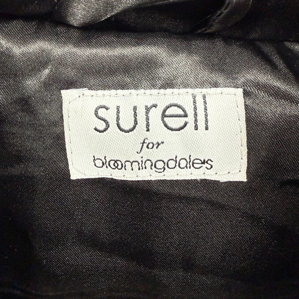 Chaleco con Capucha Surell for Bloomingdales Mujer Piel Sintética Gris Negro Talla S/M Bolsillos Foto 2 de 4