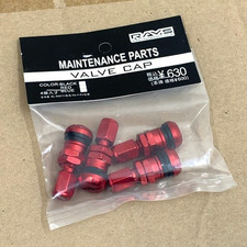 4 Rays Volk Racing Red Forged Aluminum Valve Stem Caps Jdm Wheels Rims Universal 4 Rays Volk Racing Red Forged Aluminum Valve Stem Caps Jdm Wheels Rims Universal