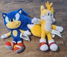 Sonic The Hedgehog Sonic And Tails Soft Plush Toys 10" Sega Paramount Pictures