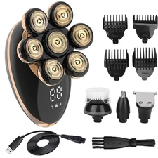 7D Best Bald Head Hair Remover Shavers Razor Smooth Skull Cord Cordless Wet Dry