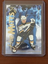 2025-26 Upper Deck Flair Jimmy Snuggerud Hot Mitts #HM-25 St. Louis Blues RC