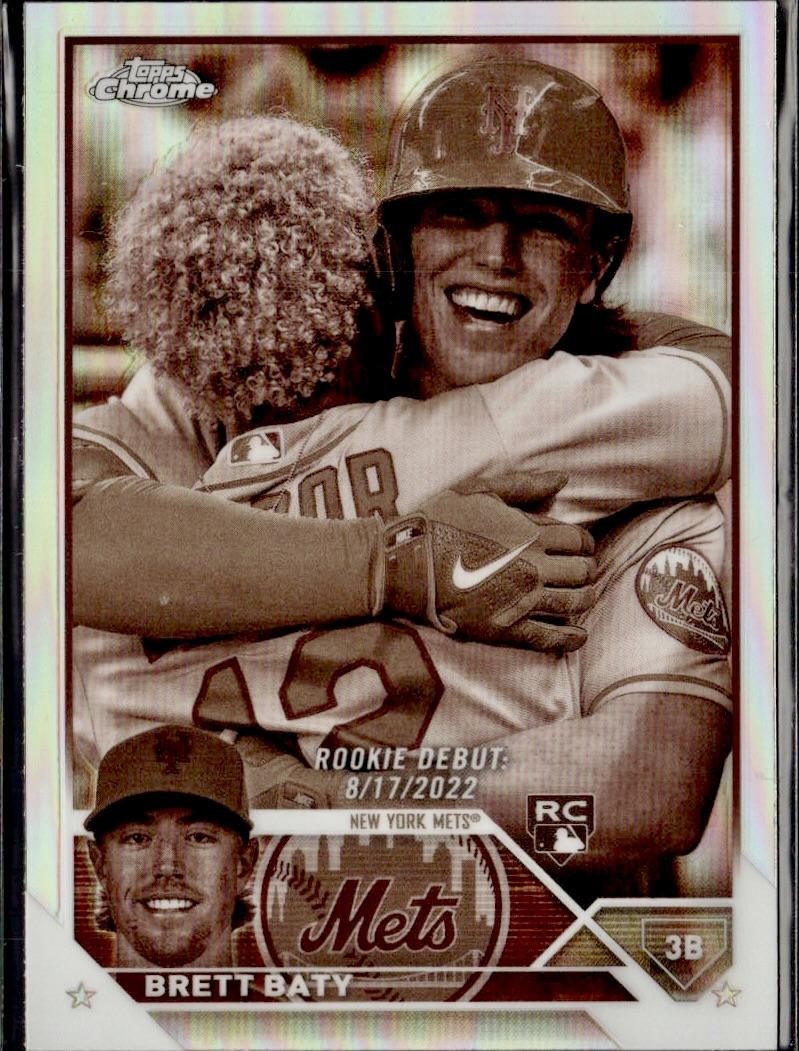 2023 Topps Chrome Update Sepia #USC10 Brett Baty