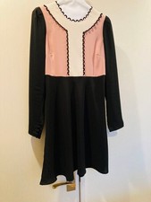 RED VALENTINO long-sleeved Dress Women Size 40 black Genuine
