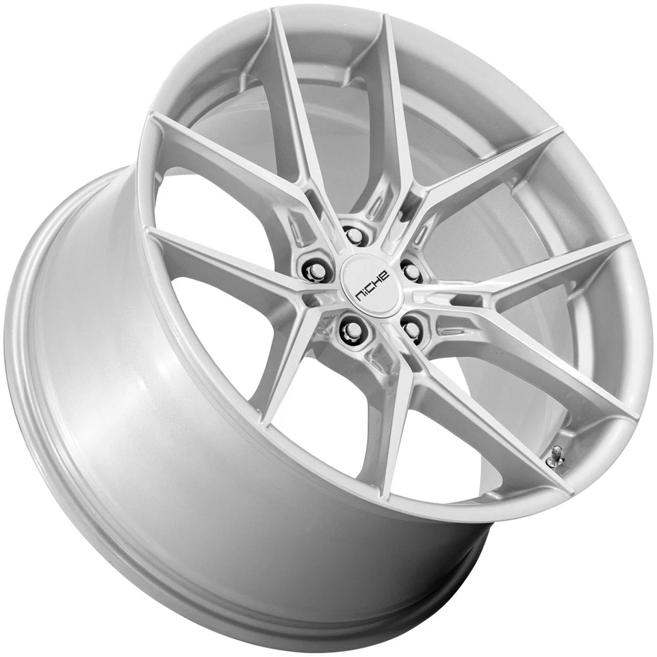 Niche NC279 Prodigy 5 19x9.5 5x112 +25mm Silver Wheel Rim 19" Inch Foto 2 de 4