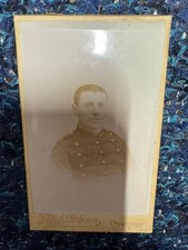 Military France French Gentleman Base  Victorian Photo Sepia CDV
