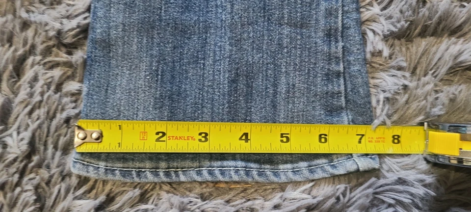 Jeans Levis para niñas talla 12 cintura ajustable agujero en rodilla corte bota Foto 3 de 4