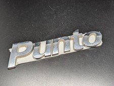 FIAT PUNTO LOGO SIGLA EMBLEMA FREGIO STEMMA SCRITTA BADGE TARGA TARGHETTA NOME