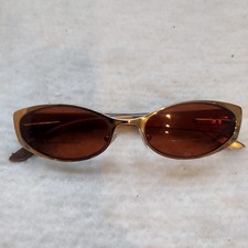 Christian Dior Vintage CD 3673/STRASS Authentic Vintage Rhinestone Brown/Gold