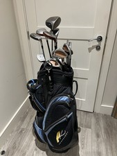 Full Set Of Taylormade Golf Clubs Driver Irons Woods Putter Golf Bag Rich Handed