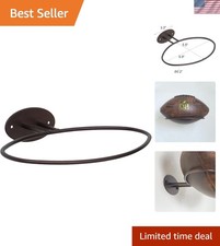 Rust-Proof Bronze Wall-Mounted Football Display Stand for Organized Sports Gear