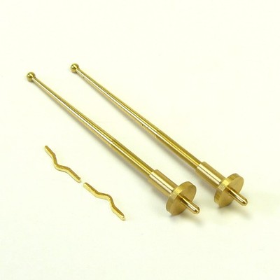 Aeronaut Messingoptik Flagstaffs - 2 x Flagstaff mit Klampe 110 mm