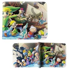 The Legend of Zelda - Wind Waker Characters 4.5" Bi-Fold Wallet NEW Billfold