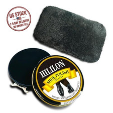 Black Shoe Polish for Leather Shoes 1 Polish 1 Shine Cloth
