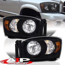 Black Amber Head Lights Lamps Assembly Leftright For 2006-2008 Ram 1500 2500 Black Amber Head Lights Lamps Assembly Leftright For 2006-2008 Ram 1500 2500