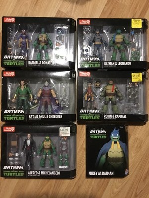 Batman vs Teenage Mutant Ninja Turtles 2pk Gamestop Exclusive Set Lot Of 6 NIB