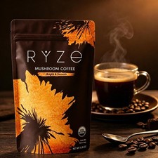 Mushroom Coffee USDA Organic with 6 AdaptogenicMushrooms and MCT Oil - US STOCK
