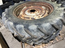 Pair of rear 8 stud wheels + 13.6 R36 tyres X International 474 tractor £180+VAT