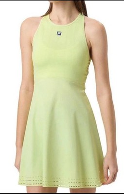 NWT  SMALL Ace Center Court Seamless Tennis Dress Shadow Lime and Skipper Blue