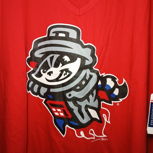 Rocket City Trash Pandas Camicia Donna Rossa Scollo a V XL (1X) - Nuova - Foto 2 di 6