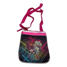 VTG Monster High Purse Girls Crossbody Bag Zip Top Scary Cute Kidcore 9X7