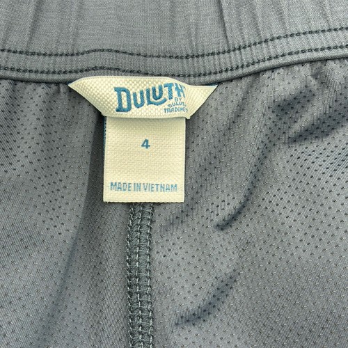Duluth Trading Womens Dry On The Fly Skort Size 4 Gray Stretch Lined Pockets Ink - Picture 11 of 13