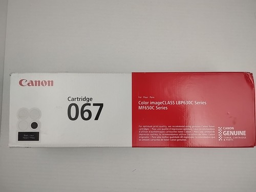 Canon Genuine 067 Black Toner Cartridge Compatible with LBP633Cdw LBP632Cdw - 第 1/2 張圖片