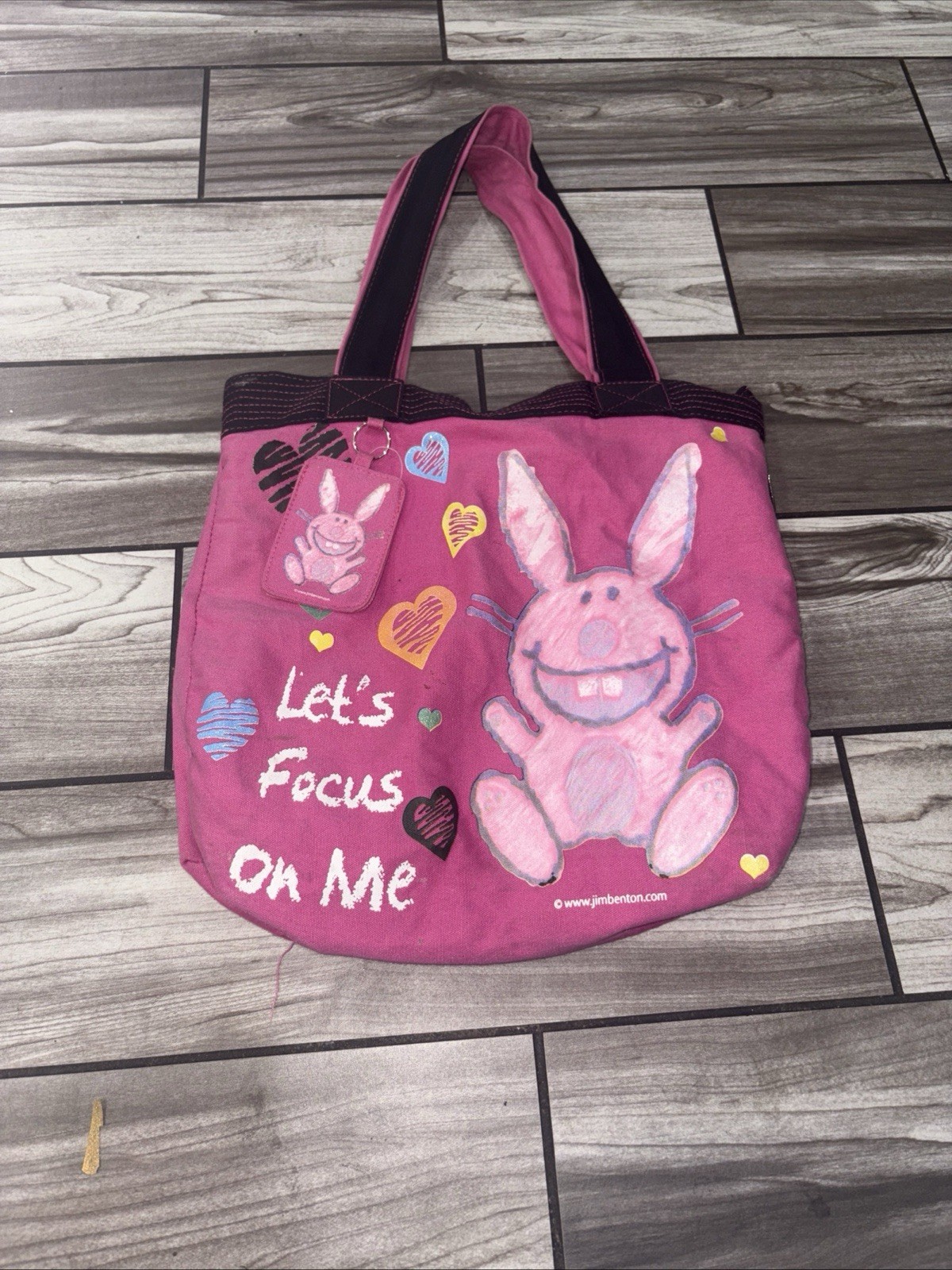 Jimbenton Tote Bag Happy Bunny