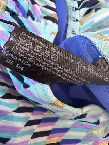 NEW JOHN LEWIS sz 18 Bikini Bottoms Gold Zellige Swimwear Bikini Knickers sz 18 - Picture 12 of 13