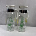 2 Vintage Pyrex Lemon Lime Glass Pitchers