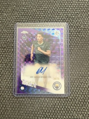 Divine Mukasa /75 Geometric Rookie Topps Chrome UCC Manchester City England