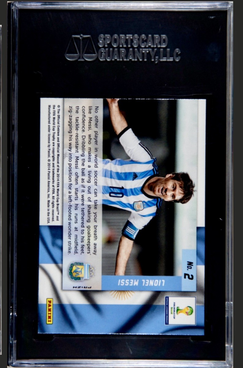 2014 Panini Prizm World Cup - Net Finders Lionel Messi #2 Blue