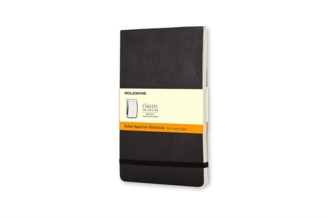 Moleskine Soft Cover Pocket Ruled Reporter Notebook: Black by Moleskine