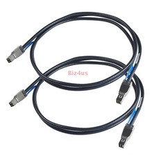 2PCS 12Gb/s External Mini SAS HD SFF-8644 to SFF-8644 Hard Drive Data Cable 2M
