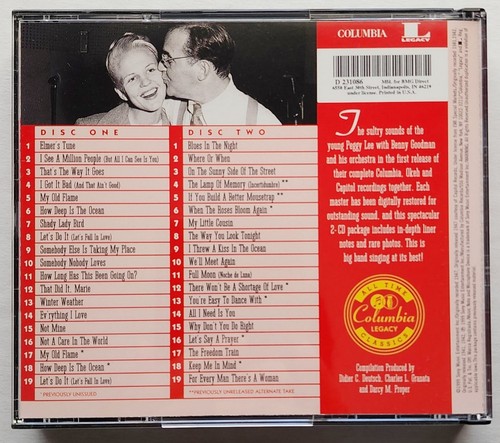 PEGGY LEE & BENNY GOODMAN - THE COMPLETE RECORDINGS 1941 - 1947 2 X CD 1999 - Picture 6 of 16